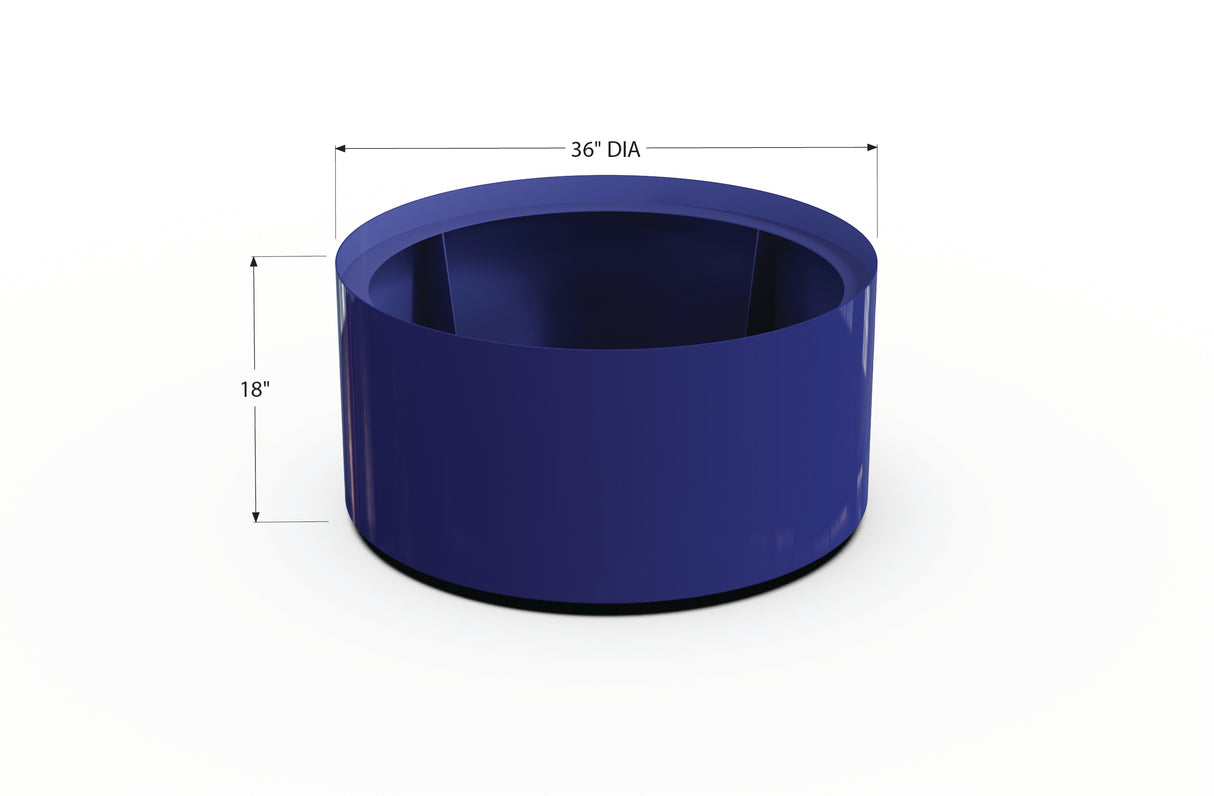 Aluminum Round Planter – 24" to 36" DIA