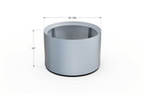 Aluminum Round Planter – 24" to 36" DIA