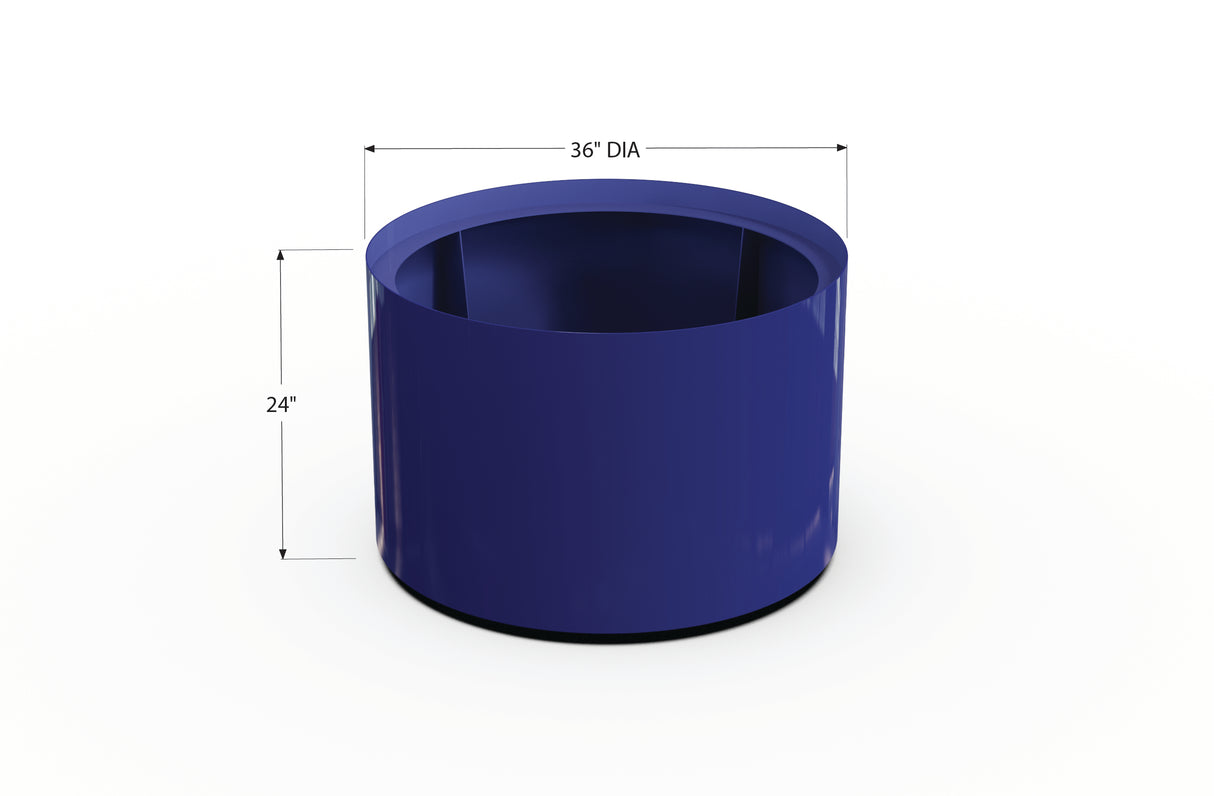 Aluminum Round Planter – 24" to 36" DIA