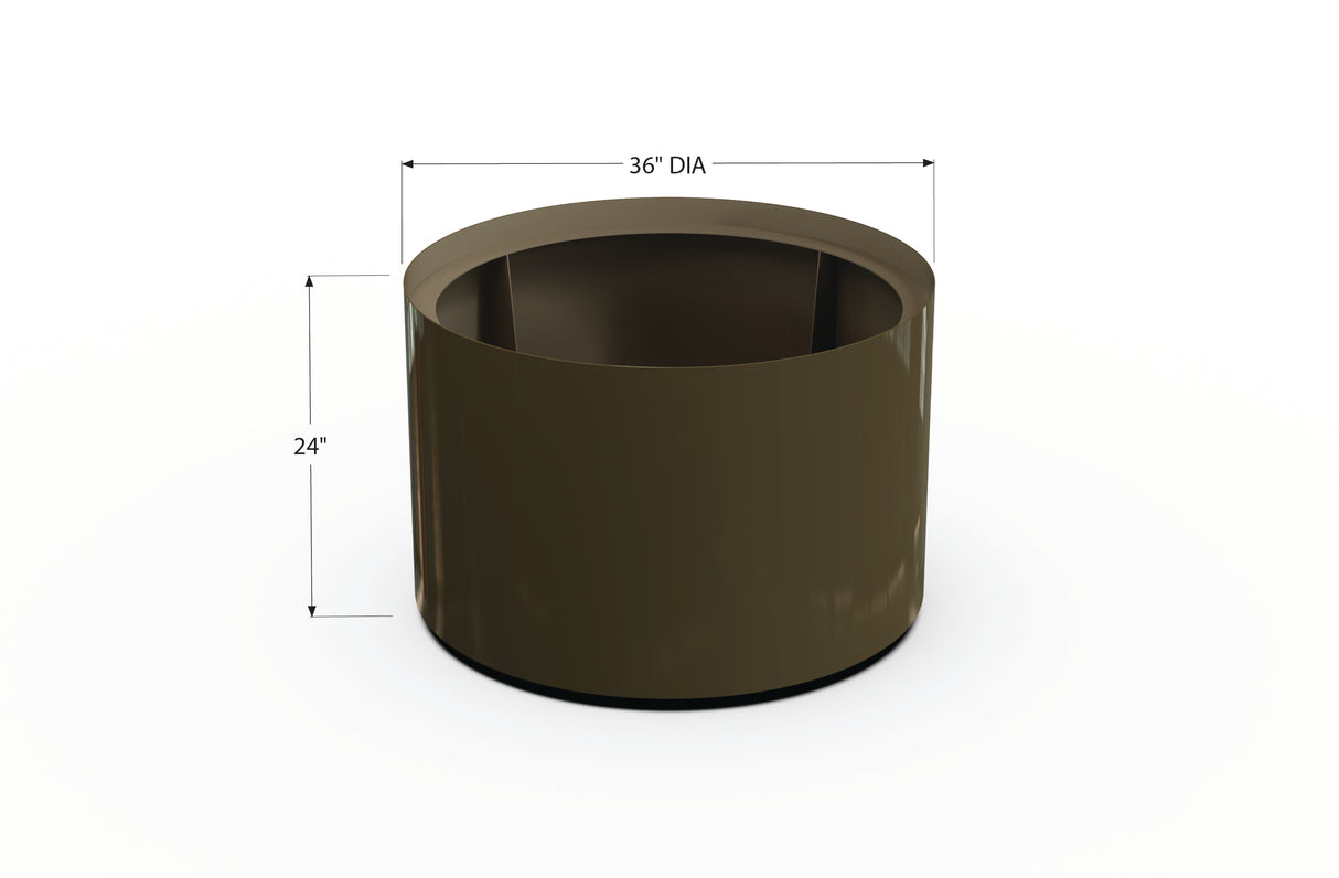 Aluminum Round Planter – 24" to 36" DIA