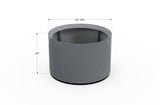 Aluminum Round Planter – 24" to 36" DIA