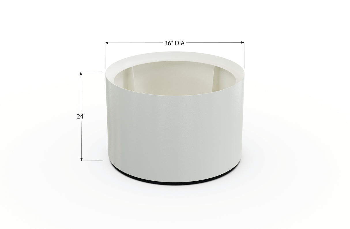Aluminum Round Planter – 24" to 36" DIA