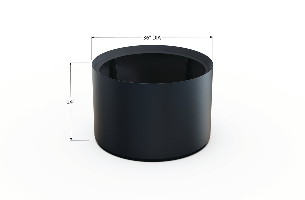 Aluminum Round Planter – 24" to 36" DIA
