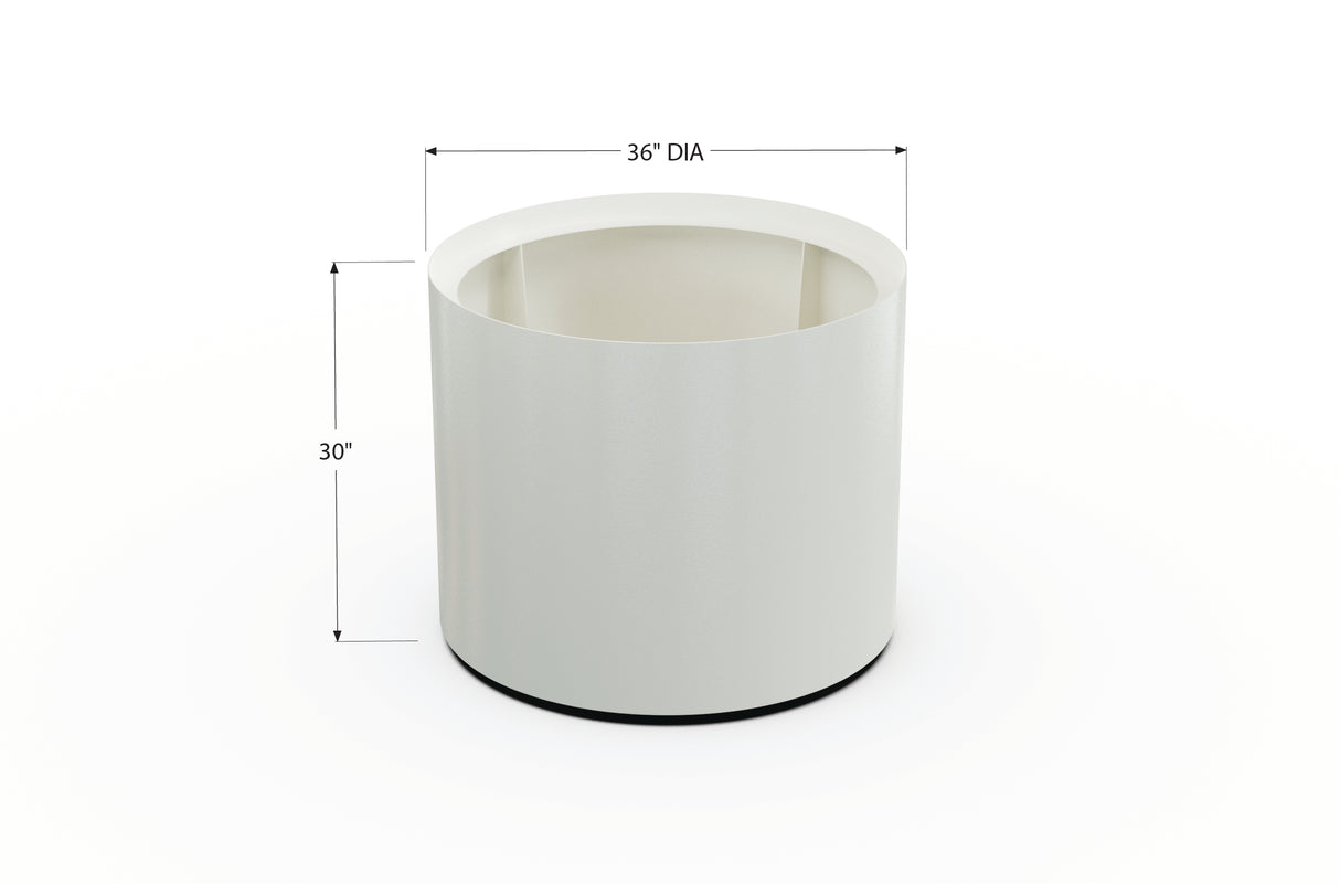 Aluminum Round Planter – 24" to 36" DIA