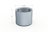 Aluminum Round Planter – 24" to 36" DIA