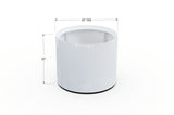 Aluminum Round Planter – 24" to 36" DIA