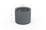 Aluminum Round Planter – 24" to 36" DIA