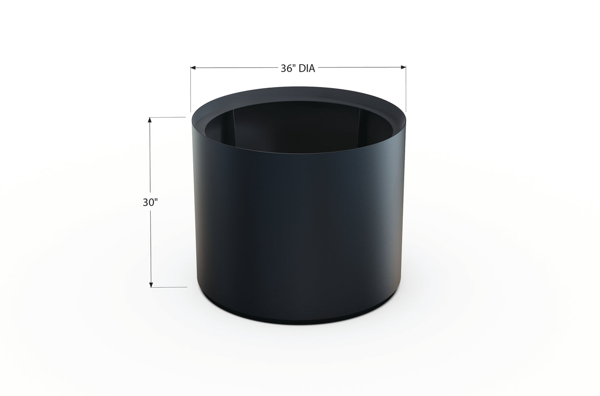 Aluminum Round Planter – 24" to 36" DIA