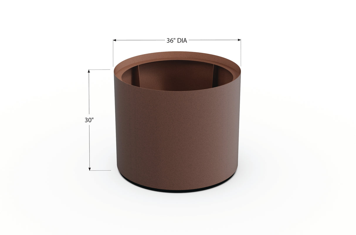 Aluminum Round Planter – 24" to 36" DIA