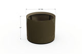 Aluminum Round Planter – 24" to 36" DIA