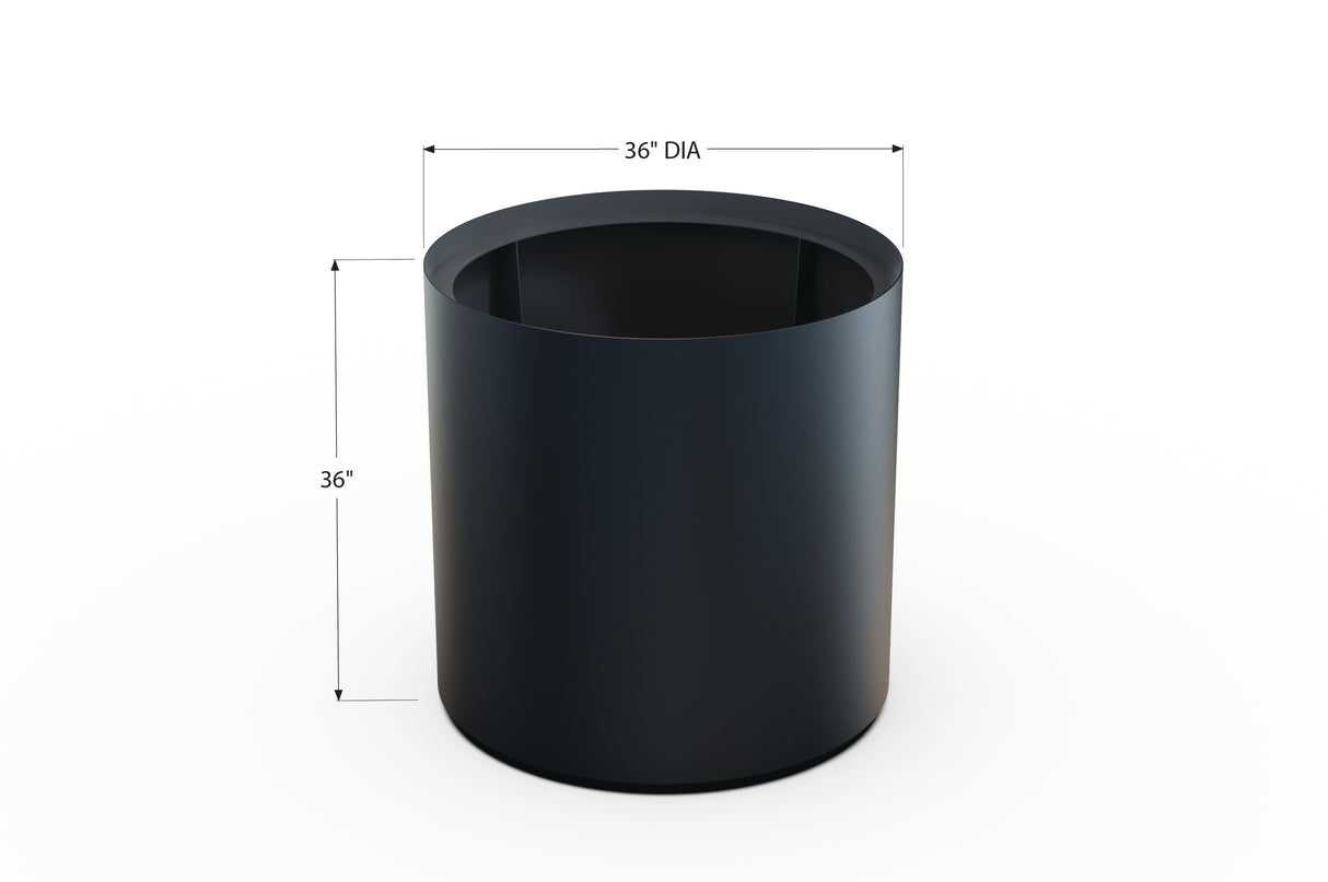 Aluminum Round Planter – 24" to 36" DIA