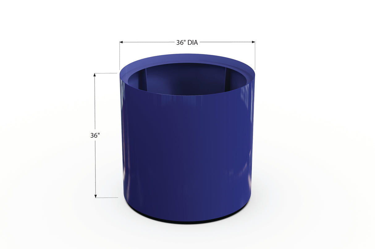 Aluminum Round Planter – 24" to 36" DIA