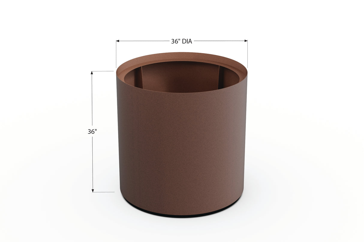 Aluminum Round Planter – 24" to 36" DIA