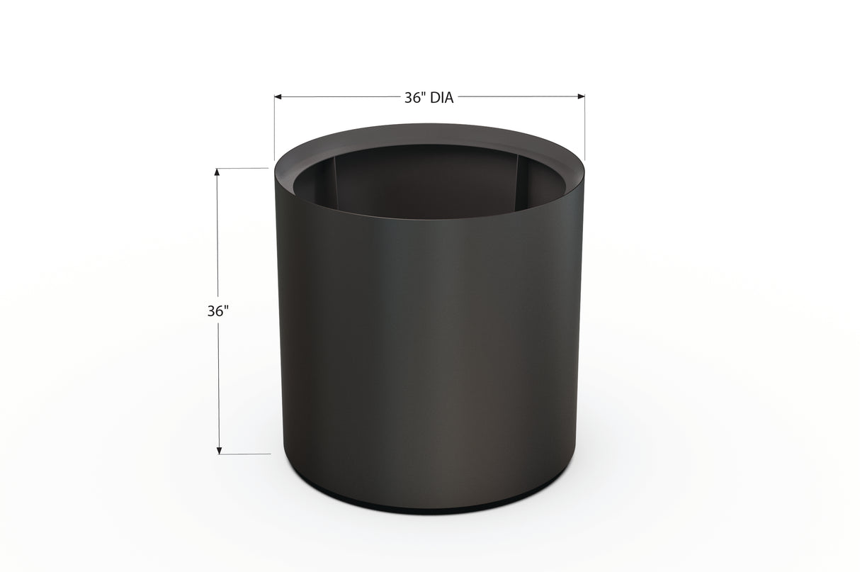 Aluminum Round Planter – 24" to 36" DIA
