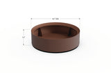 30% OFF Aluminum Round Planter – 48" DIA x 18" H