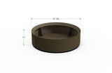30% OFF Aluminum Round Planter – 48" DIA x 18" H
