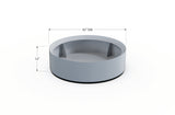 30% OFF Aluminum Round Planter – 48" DIA x 18" H