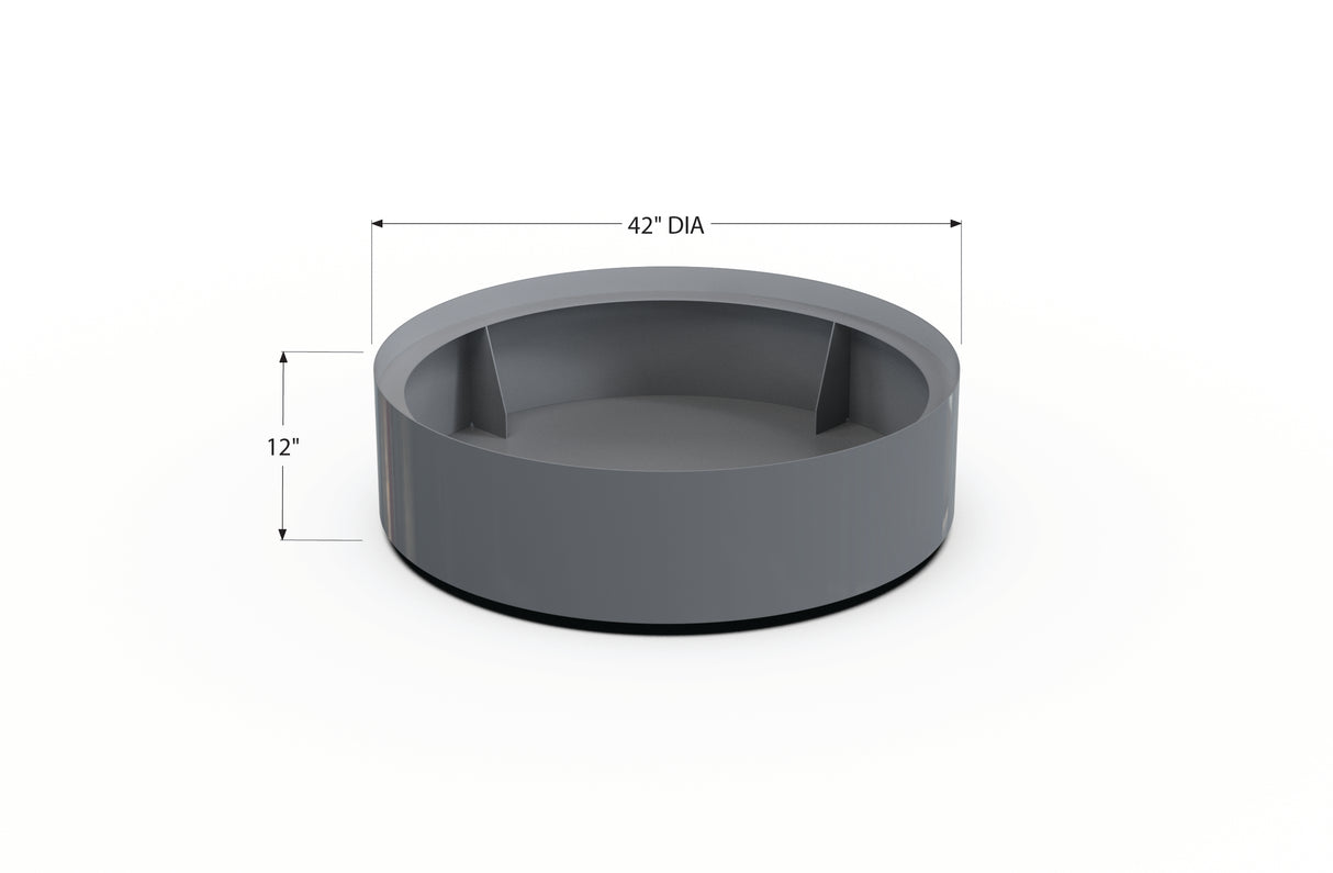 30% OFF Aluminum Round Planter – 48" DIA x 18" H