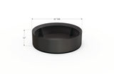 30% OFF Aluminum Round Planter – 48" DIA x 18" H