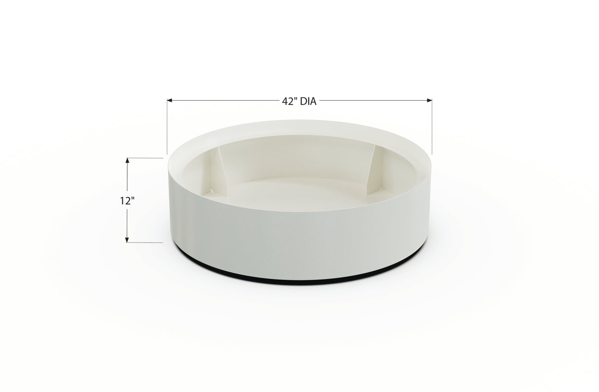 30% OFF Aluminum Round Planter – 48" DIA x 18" H