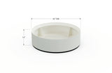 30% OFF Aluminum Round Planter – 48" DIA x 18" H