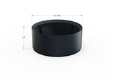 30% OFF Aluminum Round Planter – 48" DIA x 18" H