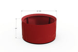 30% OFF Aluminum Round Planter – 48" DIA x 18" H