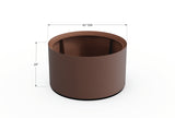 30% OFF Aluminum Round Planter – 48" DIA x 18" H