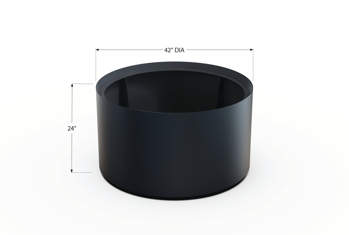 30% OFF Aluminum Round Planter – 48" DIA x 18" H