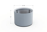 30% OFF Aluminum Round Planter – 48" DIA x 18" H