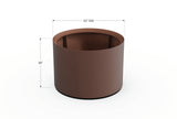 30% OFF Aluminum Round Planter – 48" DIA x 18" H