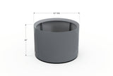 30% OFF Aluminum Round Planter – 48" DIA x 18" H