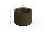 30% OFF Aluminum Round Planter – 48" DIA x 18" H