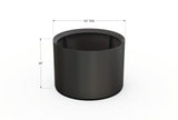 30% OFF Aluminum Round Planter – 48" DIA x 18" H