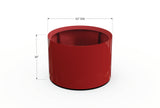 30% OFF Aluminum Round Planter – 48" DIA x 18" H