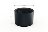 30% OFF Aluminum Round Planter – 48" DIA x 18" H