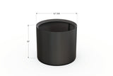 30% OFF Aluminum Round Planter – 48" DIA x 18" H