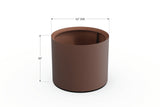 30% OFF Aluminum Round Planter – 48" DIA x 18" H