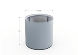 30% OFF Aluminum Round Planter – 48" DIA x 18" H