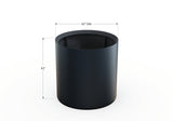 30% OFF Aluminum Round Planter – 48" DIA x 18" H