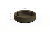 30% OFF Aluminum Round Planter – 48" DIA x 18" H