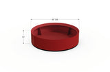 30% OFF Aluminum Round Planter – 48" DIA x 18" H