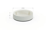 30% OFF Aluminum Round Planter – 48" DIA x 18" H