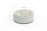 30% OFF Aluminum Round Planter – 48" DIA x 18" H