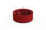30% OFF Aluminum Round Planter – 48" DIA x 18" H