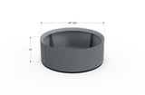 30% OFF Aluminum Round Planter – 48" DIA x 18" H