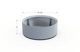 30% OFF Aluminum Round Planter – 48" DIA x 18" H
