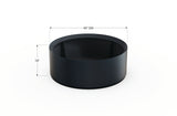 30% OFF Aluminum Round Planter – 48" DIA x 18" H