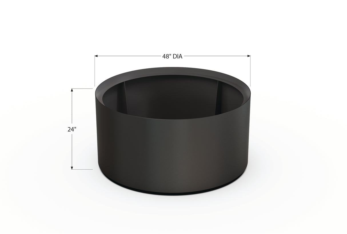 30% OFF Aluminum Round Planter – 48" DIA x 18" H