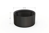 30% OFF Aluminum Round Planter – 48" DIA x 18" H